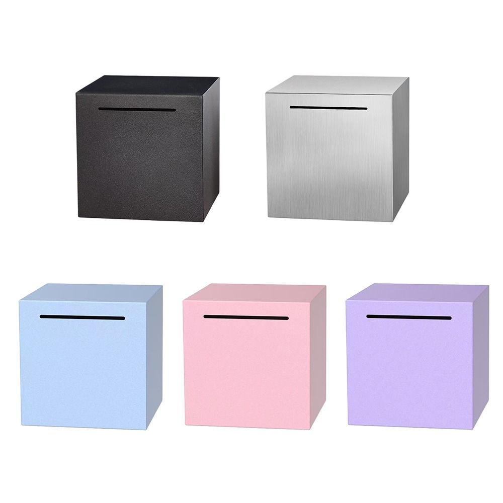 Pudełko na monety ze stali nierdzewnej Wielokolorowy słoik do przechowywania pieniędzy Pudełko do przechowywania Do użytku domowego