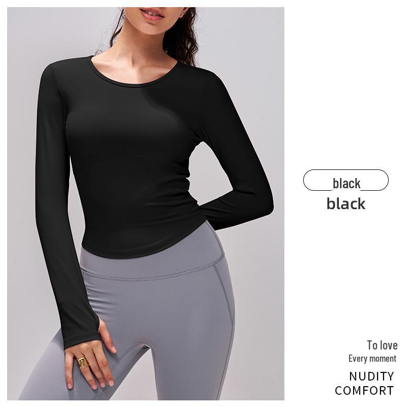 Damen Slim Fit Langarm Yoga Top - Herbst Winter Kollektion