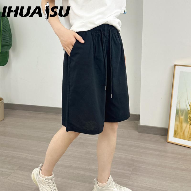 

IHUASU Женские модные повседневные летние весенние шорты XXL чёрный