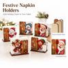 Christmas Shaped Wooden Photo Desktop Ornament for Holiday Home Decor