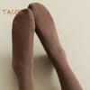 Women's Retro Mid-Calf Socks Warm Crew Socks Solid Color Cozy Stacking Socks No Pilling Soft Long Socks for Fall Winter