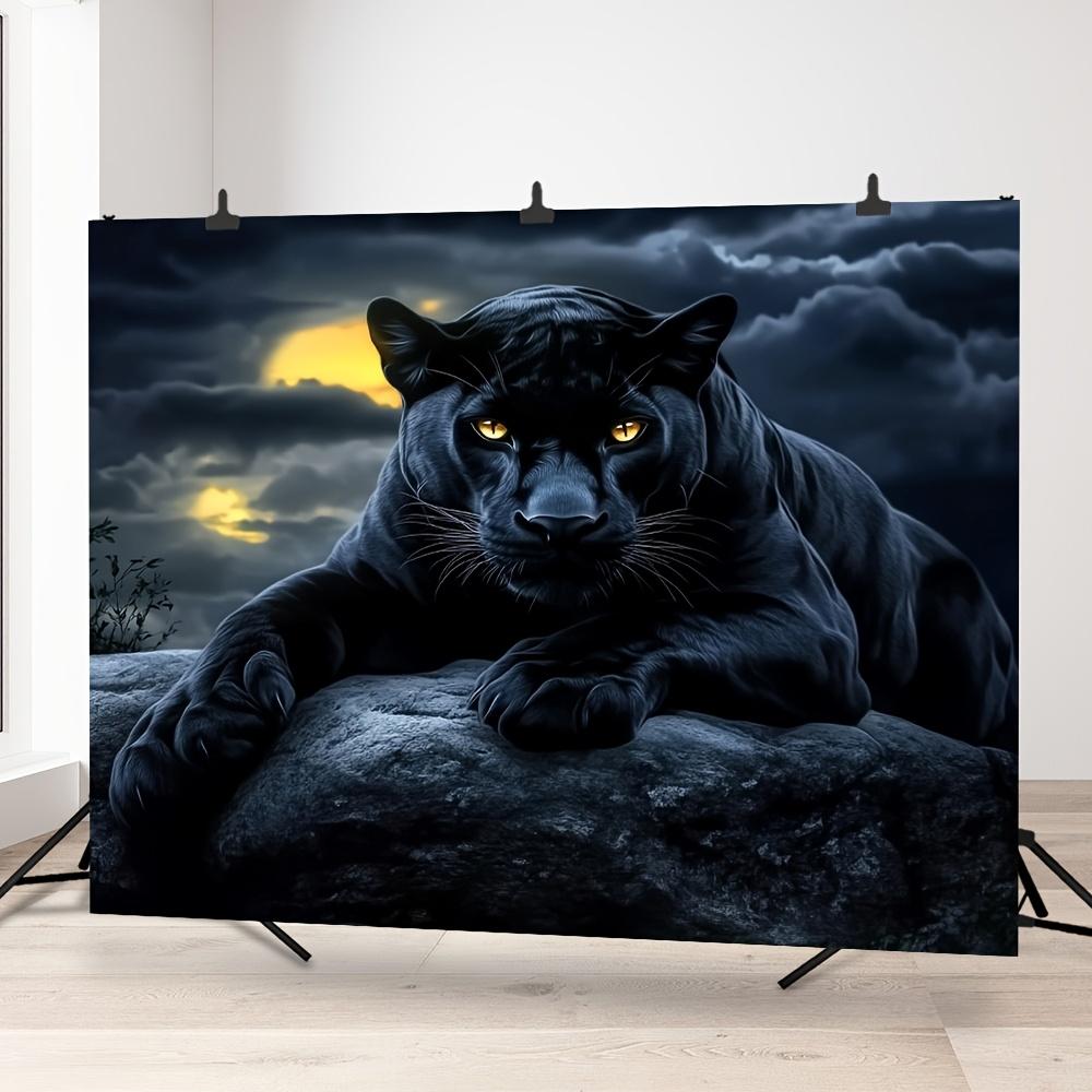 2D plane, 1 modern leopard and moon-themed animal, suitable for indoor, outdoor and garden use