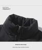 Men's and Women's Winter Stand Collar Down Jackets - Thick, Solid Color, Casual Fit