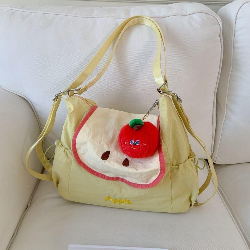 Japanese Fruit Small Shoulder Bag With Nylon Material For Casual Daily Use
