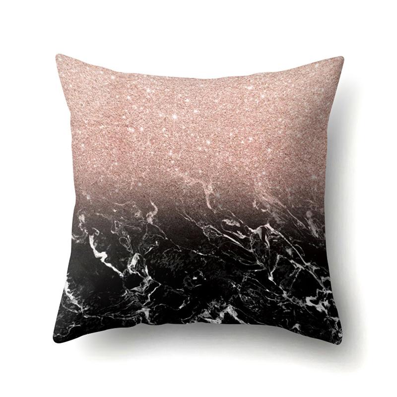 Polyester Pillow Case Automobile Decoration Home Printed Pillow Case Waist Cushion Cover Car Cushion Head Cushion Cover