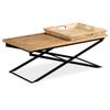 VidaXL Table basse Bois de manguier massif 110 x 55 x 42 cm