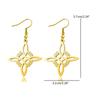 Simple Alloy Witchcraft Drop Earrings Hollow Amulet Witch Knot Pendant Earring Unique Charm Dangle Earrings Jewelry