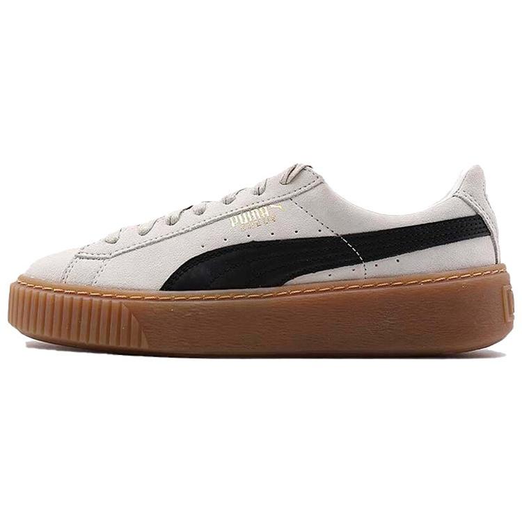 (WMNS) PUMA Suede Platform Core  Whisper White Black  Women s 363559-01 EU 35.5