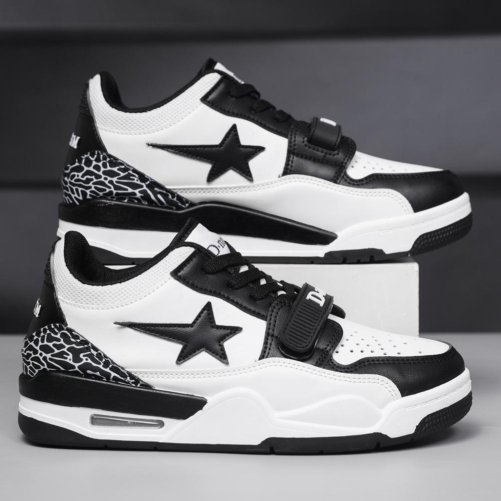 

Large size basketball shoes, sports shoes, new leather shoes, laces 39