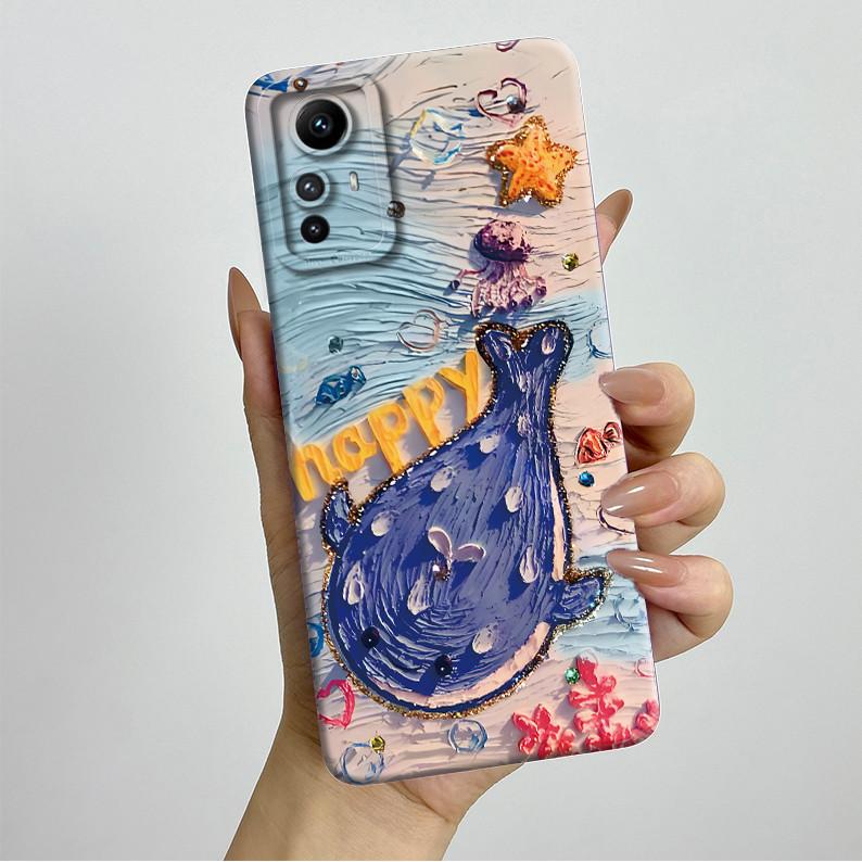 

Case For Redmi Note 12S 12 S Case Pretty Flowers Full Coverage Anti Slip Back Cover Soft Liquid Silicone Bumper Phone Shell Capa Redmi Note 12S