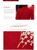 Fashionable Red New Year Princess Dress for Girls, Medium-Large, Autumn/Winter Lady-like Style