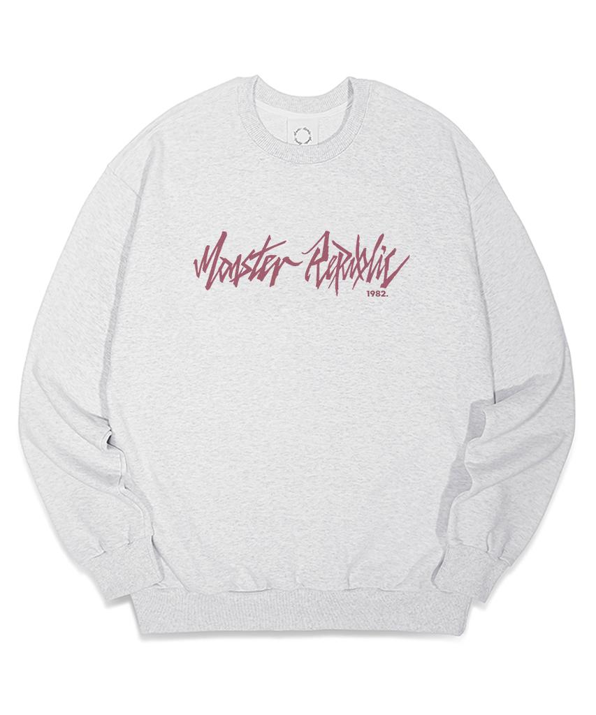 MONSTER REPUBLIC Fly Burgundy Red Sweatshirt Melange Gray