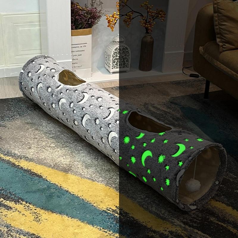 Collapsible Tunnel Tube Pet Cats Toy Durable Hideaway for Ferret Sugar Gliders