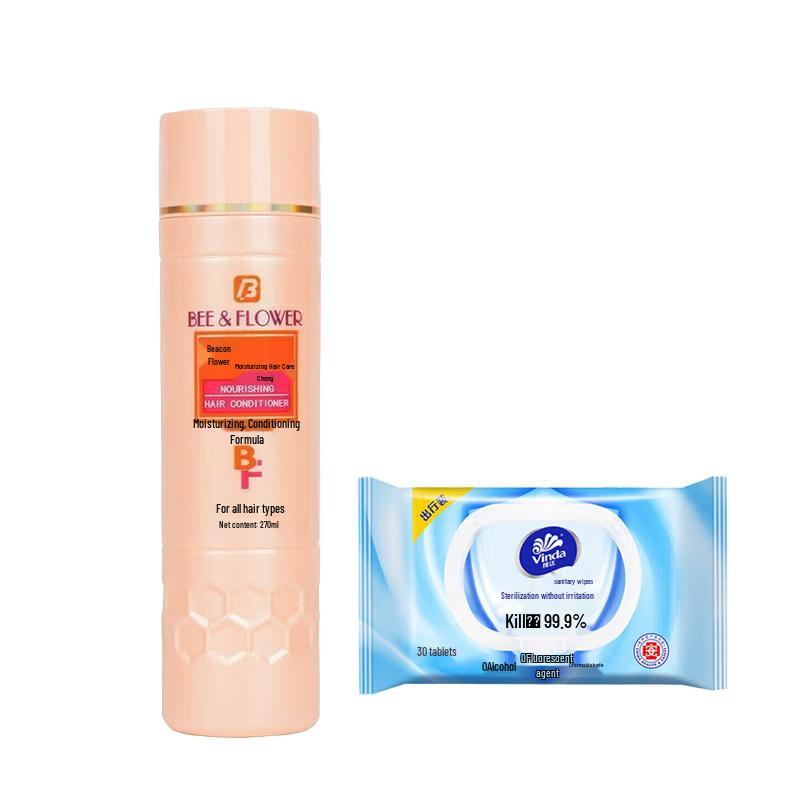Fenghua Moisturizing Hair Conditioner with Vinda Wet Wipes