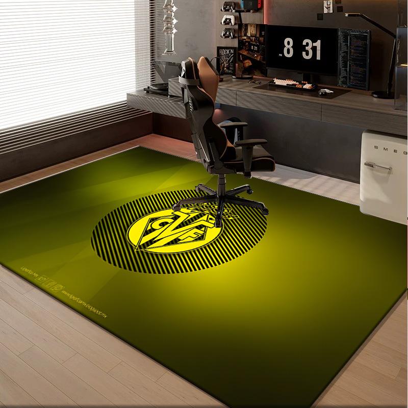 1PC rug Vill-arreal Flames Carpet, Chair Rug,Area Rug for Office Bedroom living rooms bedroom, Doormat decor Christmas fan gifts