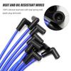 9Pcs 64602 High Energy 8Mm Spark Plug Wires Set Replacement For Chevy/GM 1974-1988 305 350 400 SBC Plug Wires Engine 90° Boot Spark Plug Wire