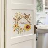 Fun-f154 English Slogan Bathroom Sunflower Butterfly Bedroom Door Wall Sticker Self-adhesive