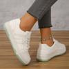 White Sneakers Women  Autumn Comfortable and Versatile Women's Vulcanized Shoes Casual Lace-up Platform Shoes Zapatos Mujer