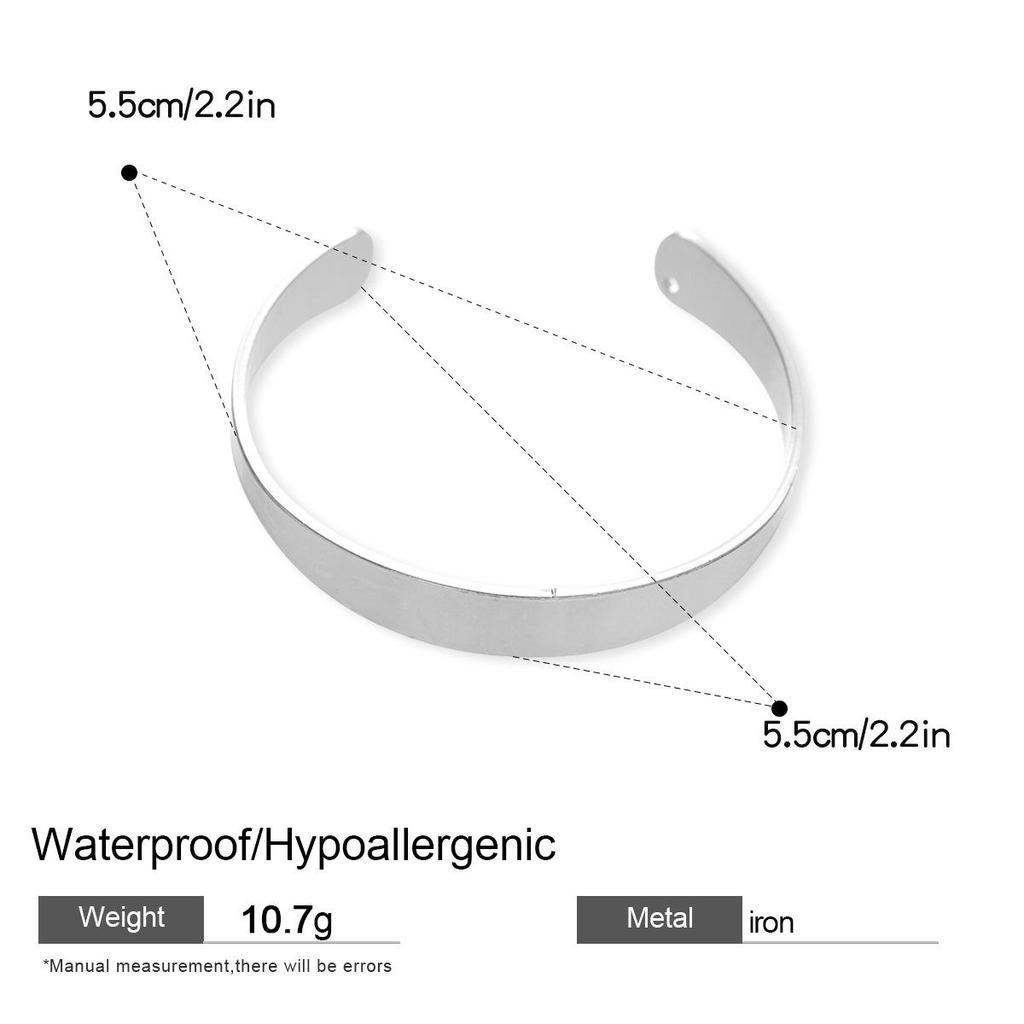 Minimalistyczna Błyszcząca Otwarta Bransoletka: Styl europejsko-amerykański, Wszechstronny i Unikalny Design