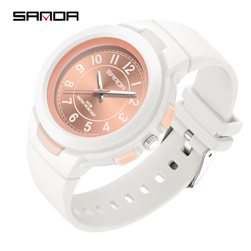 SANDA Fashion Youth Sports Waterproof Quartz Watch - Versatile & Trendy for Students
