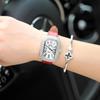 Ladies Full Diamond Fashion Retro Light Luxury Exquisite Versatile Leather Quartz Watch