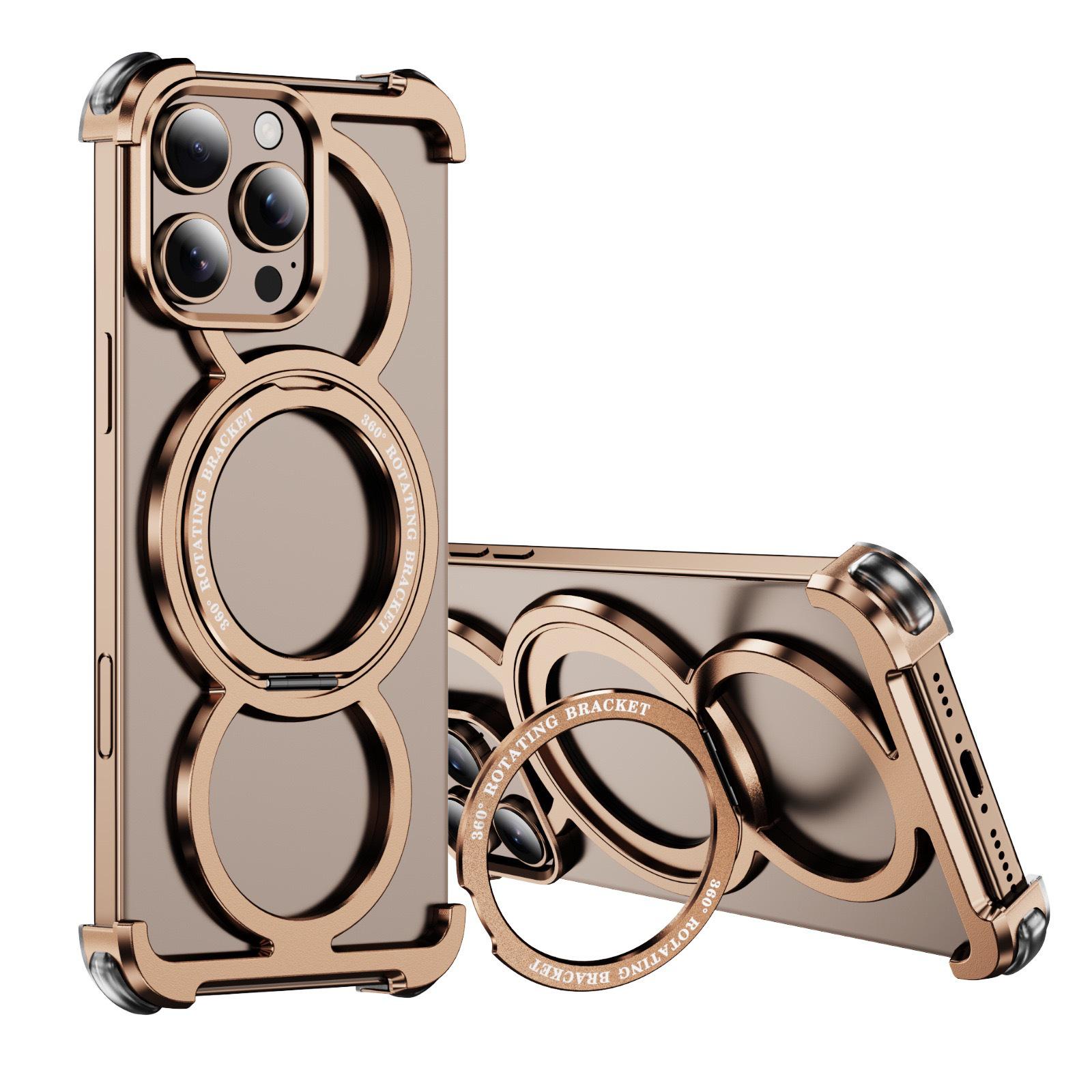 

Apple 16 ProMax Magnetic Rotating Metal Phone Case for iPhone 15 iPhone 15 Pro Max