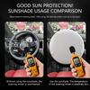 42CM Car Steering Wheel Sunshade Cover Heatproof Automotive Steering Wheel Protector Universal Not Burn for Auto