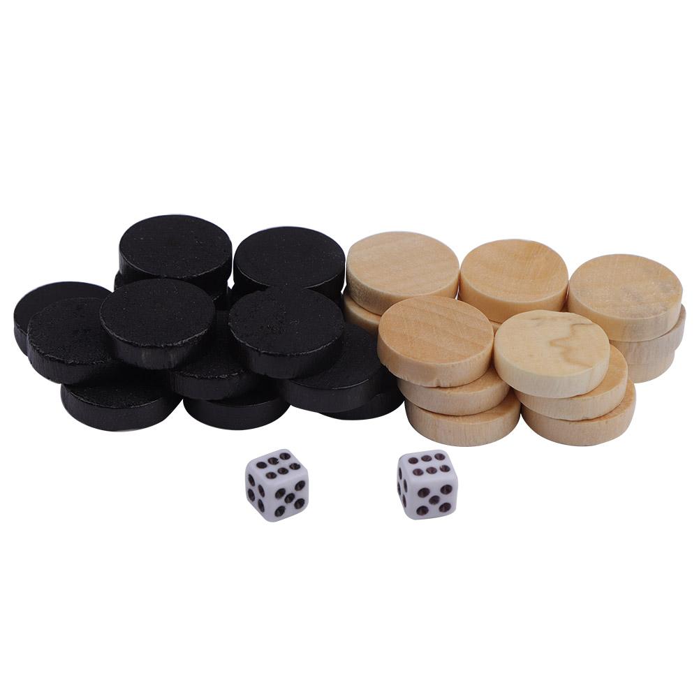 Draughts&Checkers&Backgammon Chess Piece for Kids Board Game Learning Camping chess piece