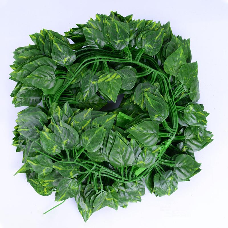 6PCS Artificial Maple Leaves Garland Fake Plant Vines for Home Garden Outdoor Autumn Thanksgiving Halloween Party Table Decor