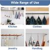 Shower Curtain Hooks Rings, Rust Resistant Metal Double Glide Shower Hooks Rings for Bathroom Shower Rods Curtains, Set of 12 Hooks
