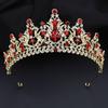 Luxury Flower Crystal Tiaras and Crowns for Bride Women Elegant Bridal Wedding Crown Hair Jewelry Party Prom Accessories