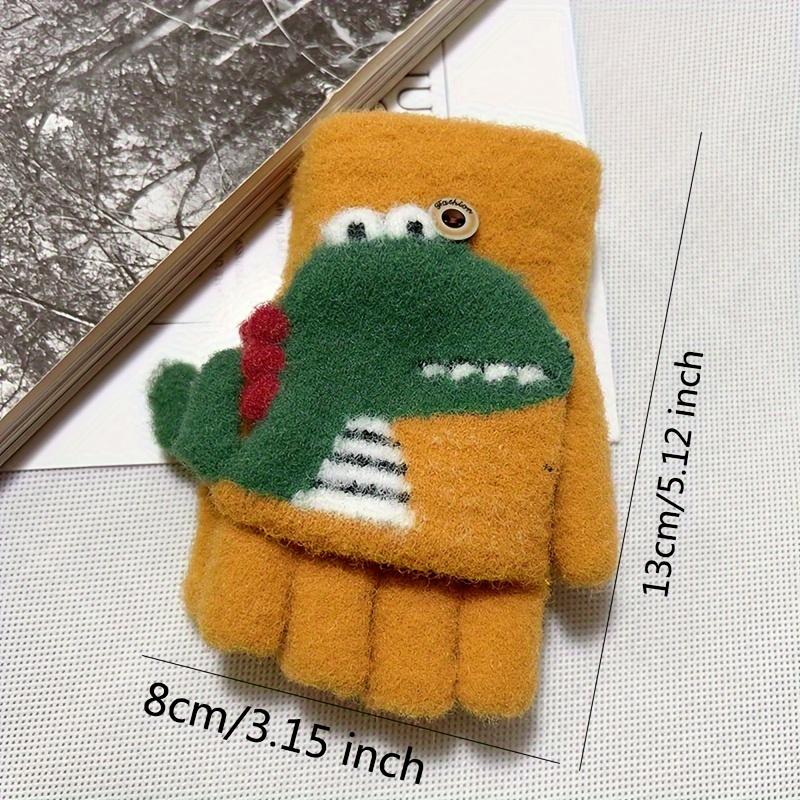 1 par søte tegneserie-dinosaurhansker for barn