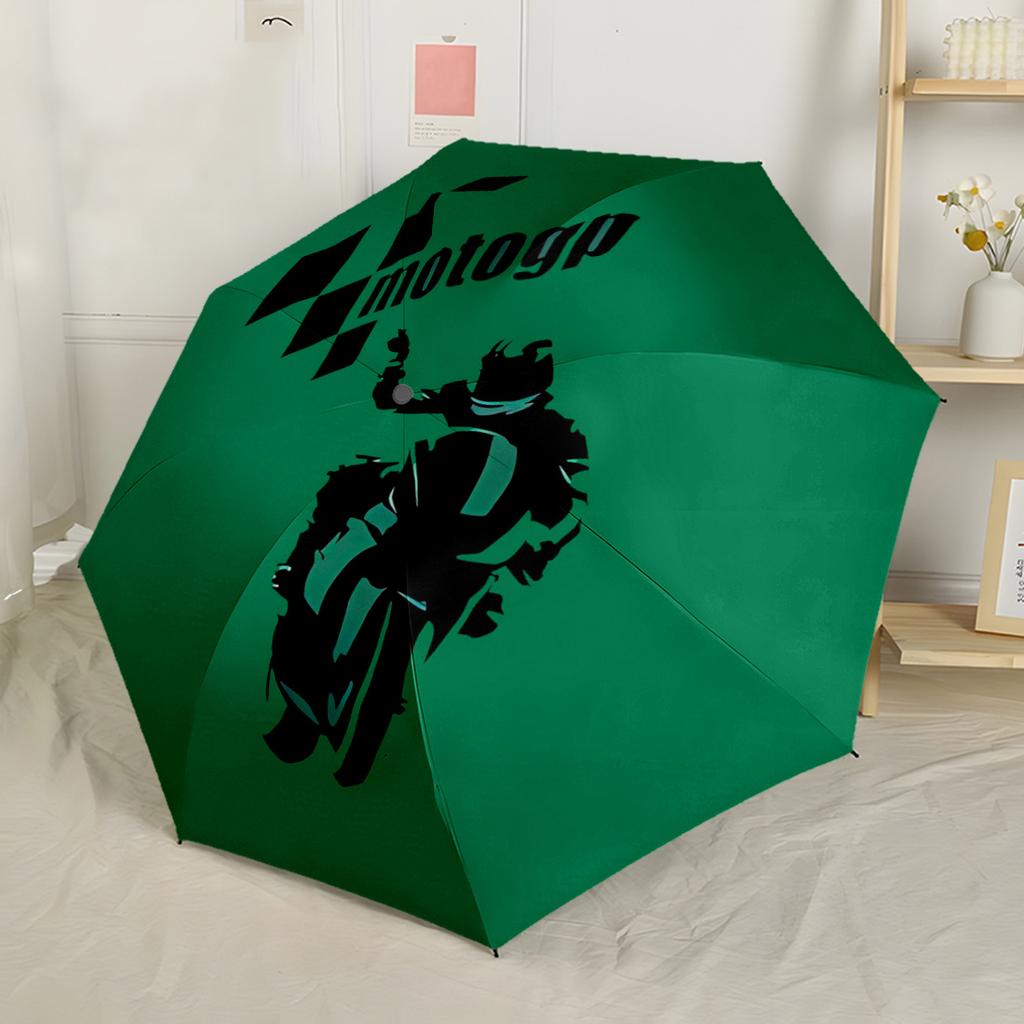 Breaking Motogp News Automatic Umbrella Sturdy 8-Rib Shaft Compact Design All-Season Umbrella for Travel Outdoor Accessory