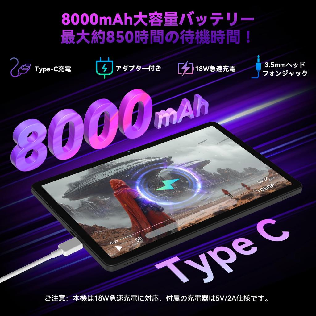 10 Inches or Android Headwolf WPad7 Android 15 Widevine L1 T606 14GB 128GB 8000mAh SIM 4G Face Recognition Wireless Projection Hall Switch [Tablet