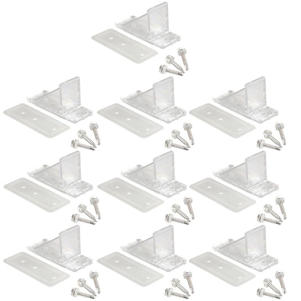 

Fits Sloped Metal Roofs Snow Guard Foot Pads Included белый