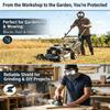 Dust Resistant Welding Glasses Detachable Goggles  Impact Resistant Cutting Welding Mask Adjustable Face Cover for working