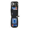 For iPhone 17 Case with Zipper Pouch / Ring Kickstand / Strap Litchi Texture PU + TPU Phone Cover