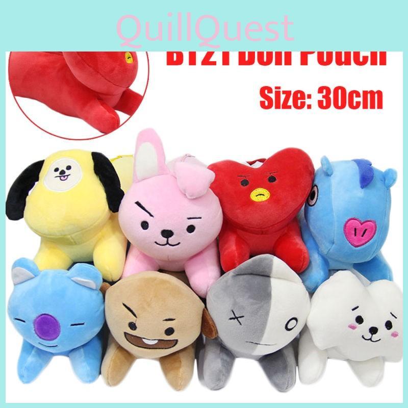 Bt21 Bag Stuffed Doll Pouch Toy Featuring Popular Bangtan Boys Bts Plush Pencil Case For Kpop Fans