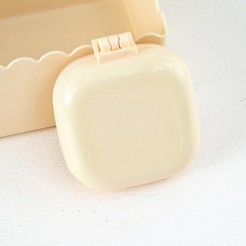 Cute Candy Colored Air Cushion Comb Small Size Travel Portable Massage Comb Folding Mirror Comb Women'S Hair Brush Styling Tool
