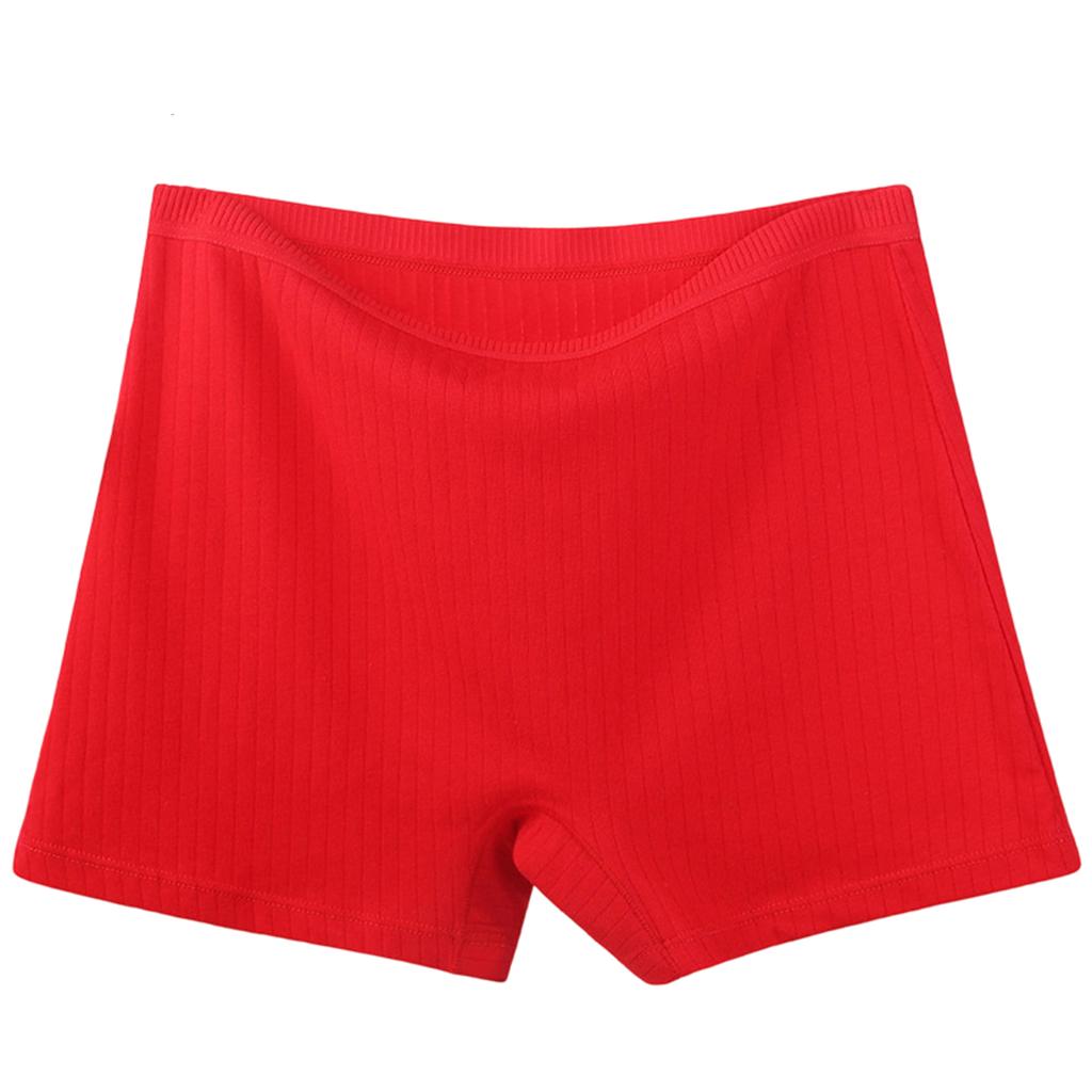 Women's Flat Cornered Underwear With Thread, Plus Size High Waist Underwear