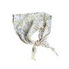 New Product Fresh and Sweet Curved Tooth Triangle Scarf Scarf Women's Hot-selling Decorative Small Scarf Silk Scarf