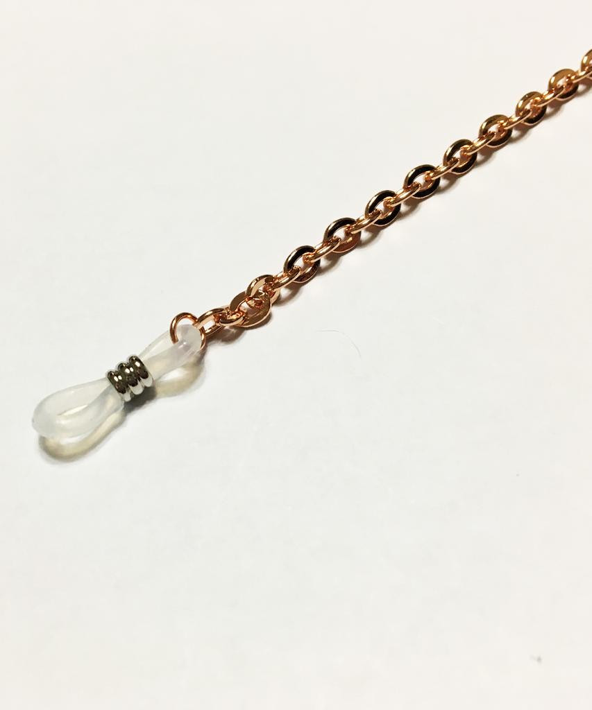 Segseuto [Surgical Steel][Eyeglass Chain] W-Type 003 E.L Rosegold