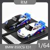 RM Rhino 1:64 BMW 850CSi E31 Jumping Light Wide Body Modified Simulation Alloy Car Model Boy Toy Desktop Ornament