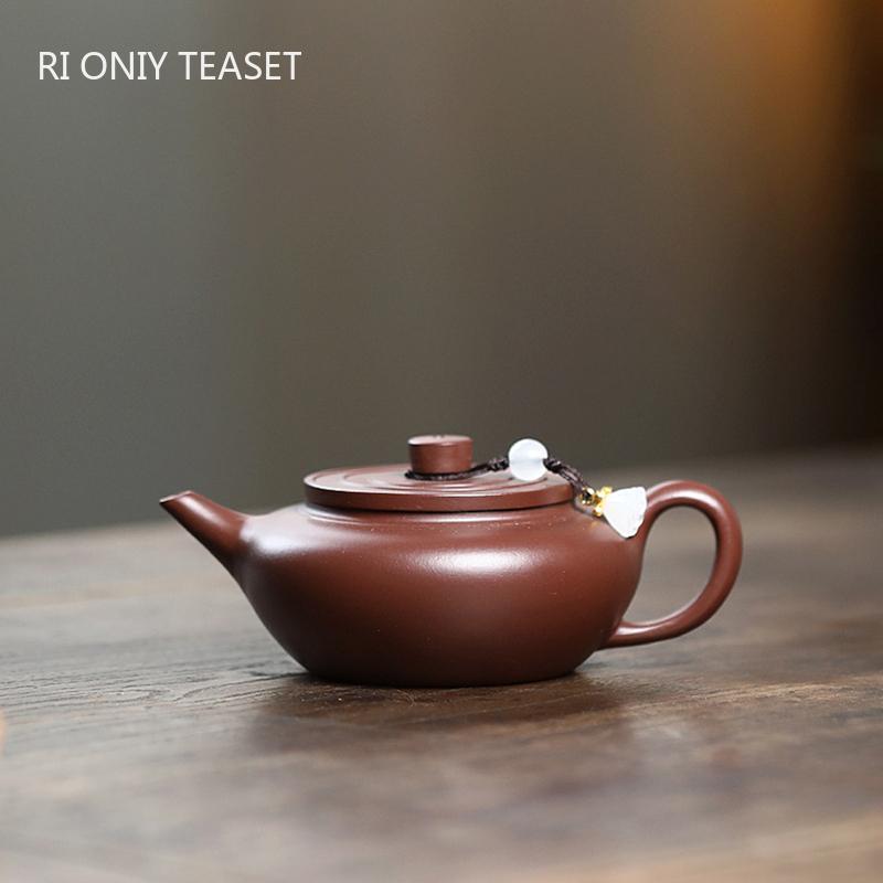 110ml Yixing Purple Clay Teapot Famous Handmade Small Capacity Tea Pot Zisha Kettle Chinese Teaware Tea Ceremony Customized