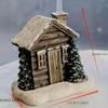 1pcs Christmas Chimney Resin Snow Winter Cottage Incense Burner Ornaments Best Christmas Gift