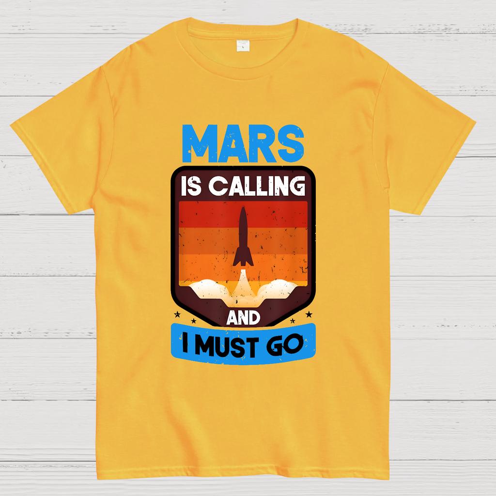 Occupy Mars Planet Mars Is Calling And I Must Go Cotton Summer Casual Cool Loose T-Shirt