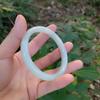Imitation Jade Solid Color Bangles Vintage Simple Glass Bracelet Chinese Style Ancient Jewelry