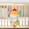 Distorting Mirror Plush Stuffed Sensory Toy with Clamp Stroller Hanging Ornaments  Toddlers