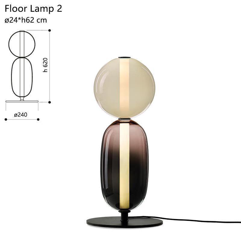 Nv Feng Creative Glass Floor Lamp