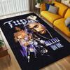 Tupac Legends Living Room Non-Slip Area Rug Soft Carpet for Bedroom Game Playroom Sofa Office Home Decor Doormat Christmas Gift C9211172